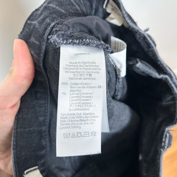 Madewell Perfect Vintage Wide Leg Charcoal Black Denim Jeans - Picture 5 of 7